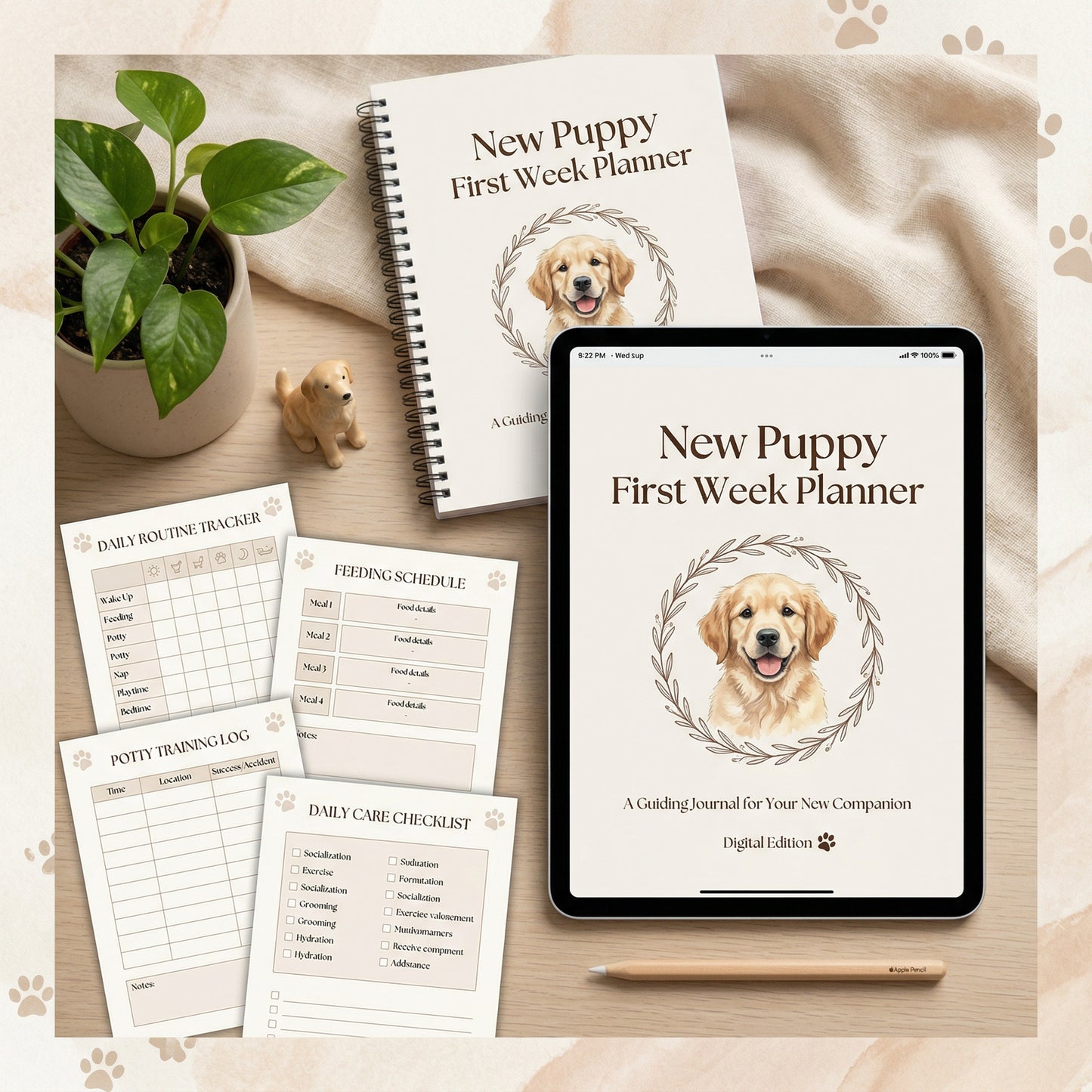 New Puppy First Week Planner
