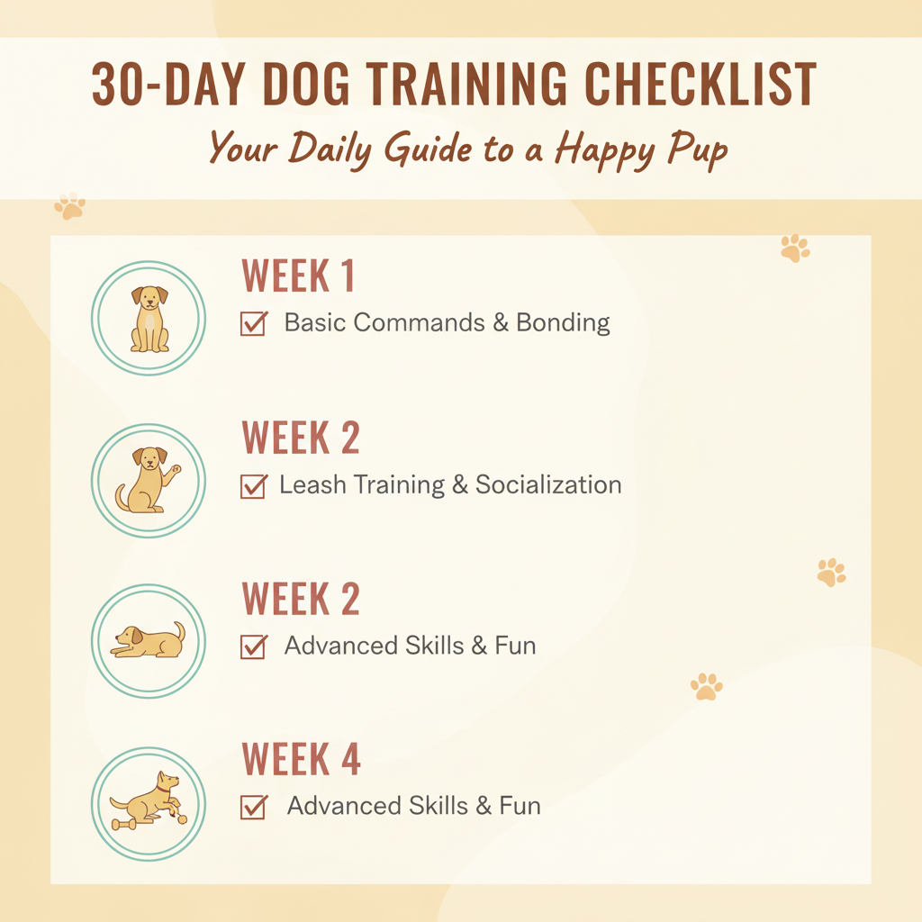 30 Days of Training your Puppy Planner