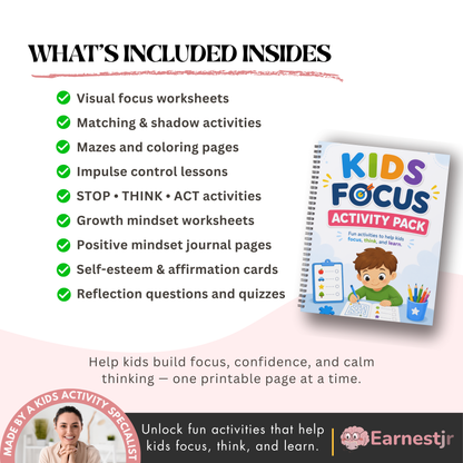 Kids Focus Activity Pack